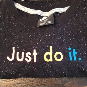 Nike Just. Do. It. speckled Athletic T shirt.